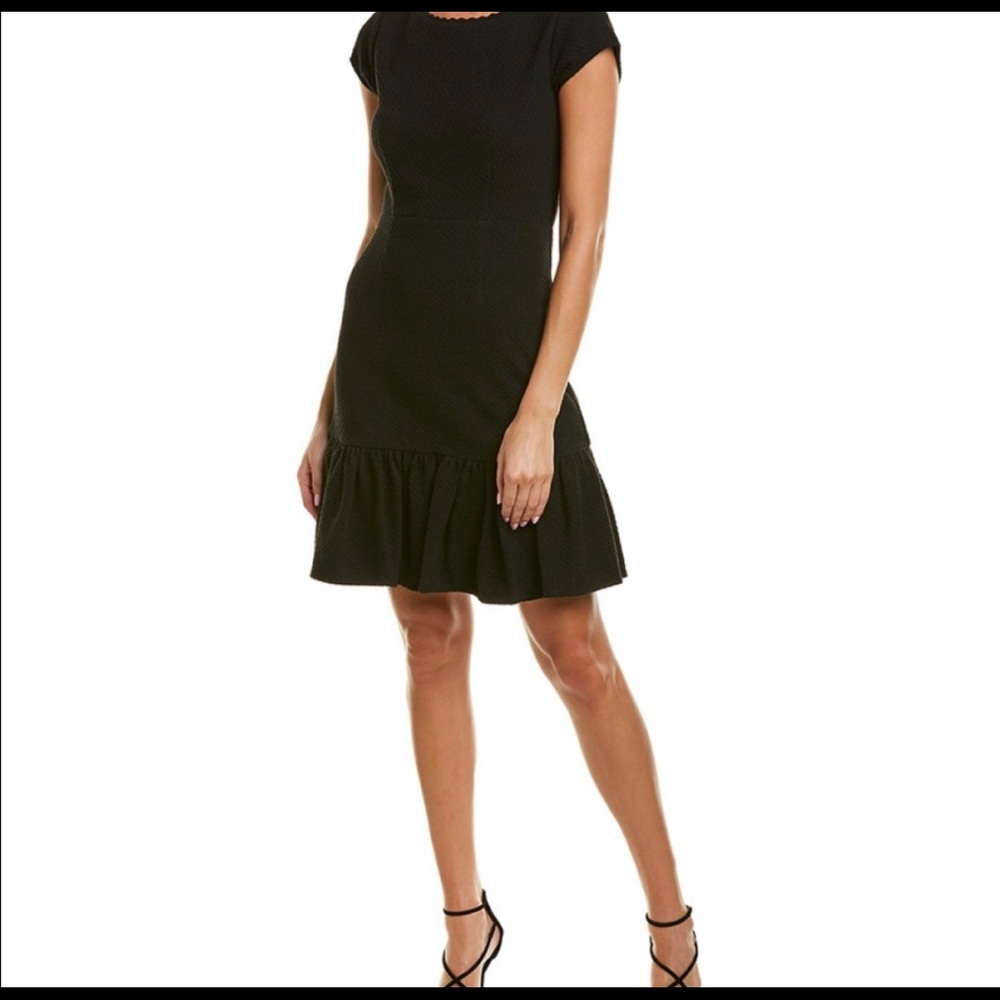New Rebecca Taylor black honeycomb dress